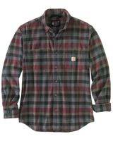 Carhartt Men's Plaid Loose Fit Heavyweight Long Sleeve Button-Down Flannel Work Shirt