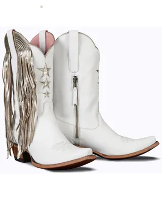Lane Women's Fringe Star Western Boots - Snip Toe