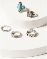Shyanne Women's Labra Moon & Turquoise Ring Set