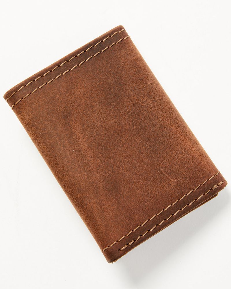 Brothers & Sons Men's Leather Trifold Wallet