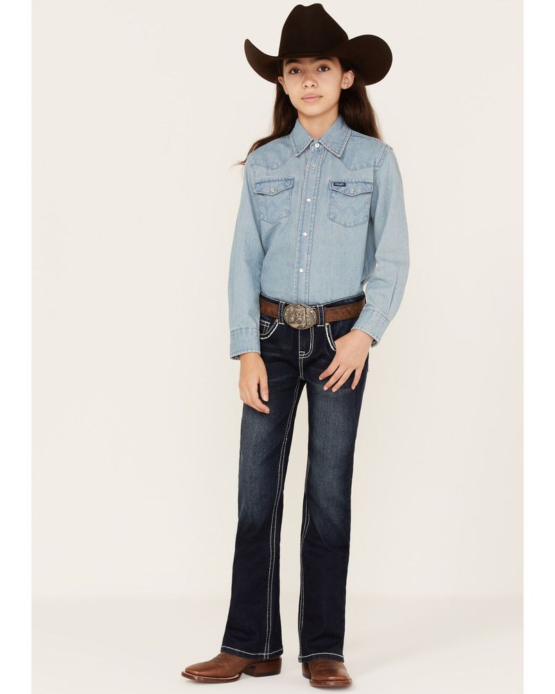 Wrangler® Little Girls 4-6X Nealy Western Bootcut Jeans