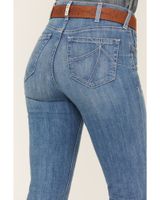 Ariat Women's R.E.A.L. Medium Wash High Rise Eloise Stretch Straight Jeans