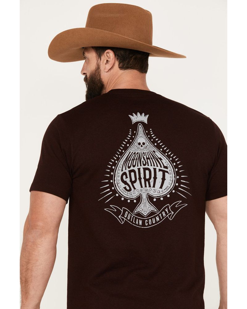 Moonshine Spirit Men's Spades Short Sleeve Graphic T-Shirt