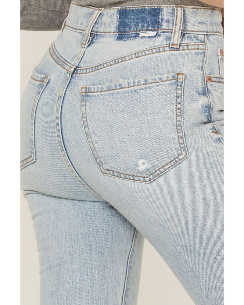 Daze Women's Go Getter Distressed Flare Jeans
