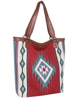 Montana West Women's Southwestern Canvas Tote Bag