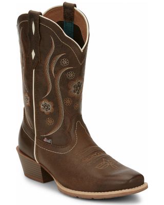 Justin Women's Jesse Brown Western Boots - Square Toe