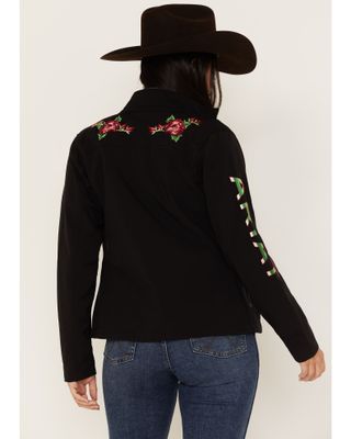 Ariat Women's Floral Embroidered Rosas Team Softshell Jacket