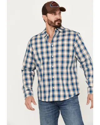 Brothers & Sons Men's Woodward Plaid Print Long Sleeve Button-Down Western Shirt