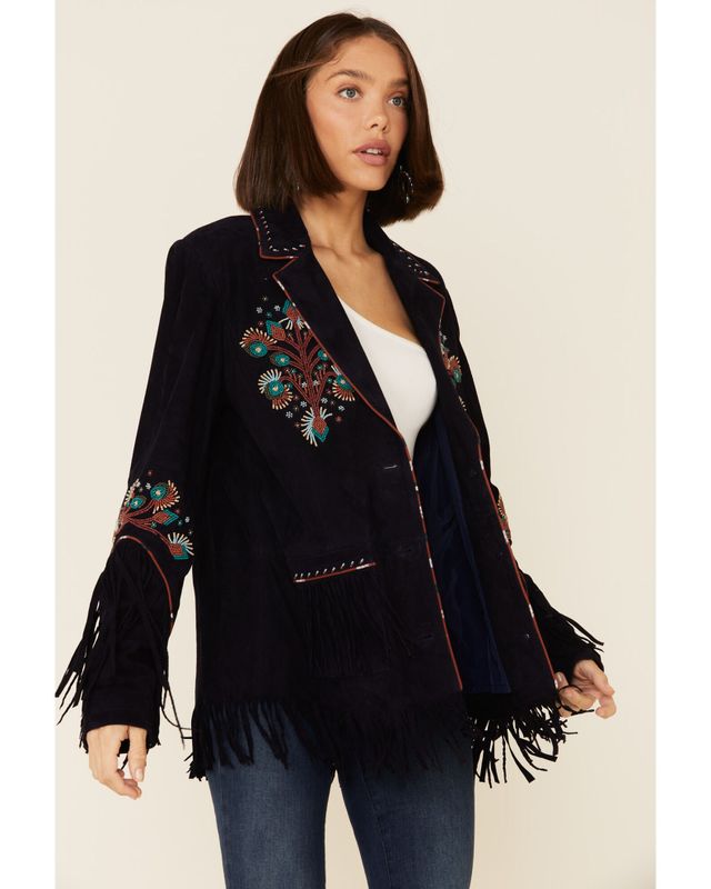 Shyanne Women's Velvet Beaded Jacket