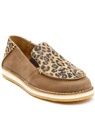 RANK 45® Women's Leopard Print Casual Shoes - Moc Toe