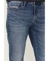 Brothers & Sons Men's Back Country Light Medium Wash Stretch Slim Straight Jeans