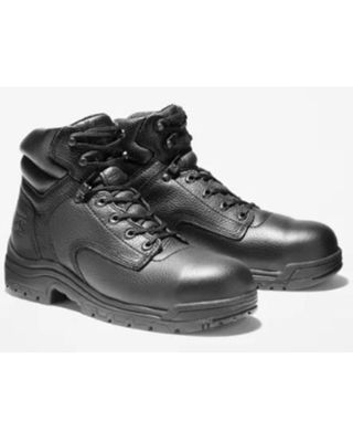 Timberland Men's Black Titan 6" Work Boots - Alloy Toe