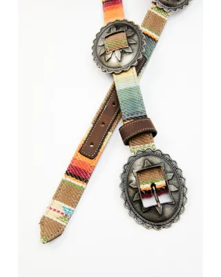 Shyanne Women's Multicolored Serape Concho Belt