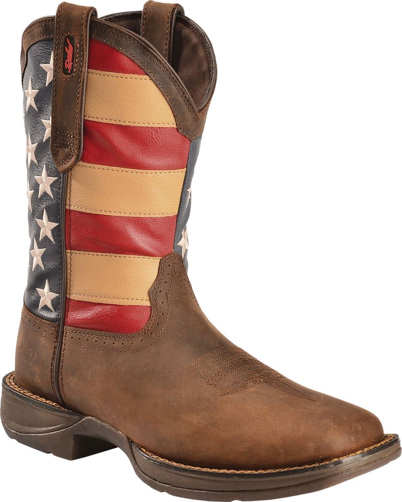 Durango Men's Patriotic Square Toe Western Boots