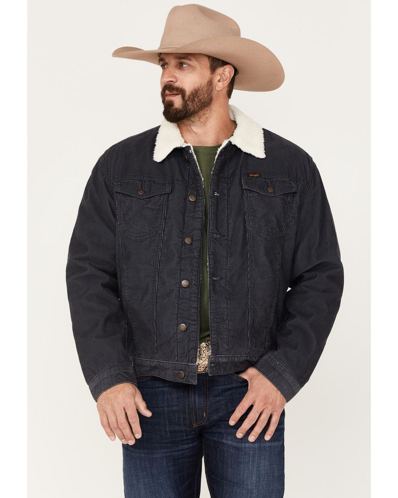 Wrangler Men's Sherpa-Lined Corduroy Solid Jacket | Alexandria Mall