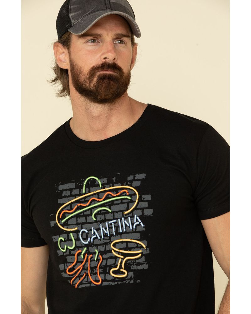 Cody James Men's Black Cantina Graphic Short Sleeve T-Shirt