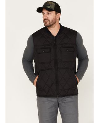 Brothers & Sons Men's Quilted Varsity Vest