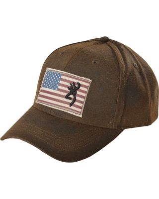 Browning American Flag Buckmark Logo Cap
