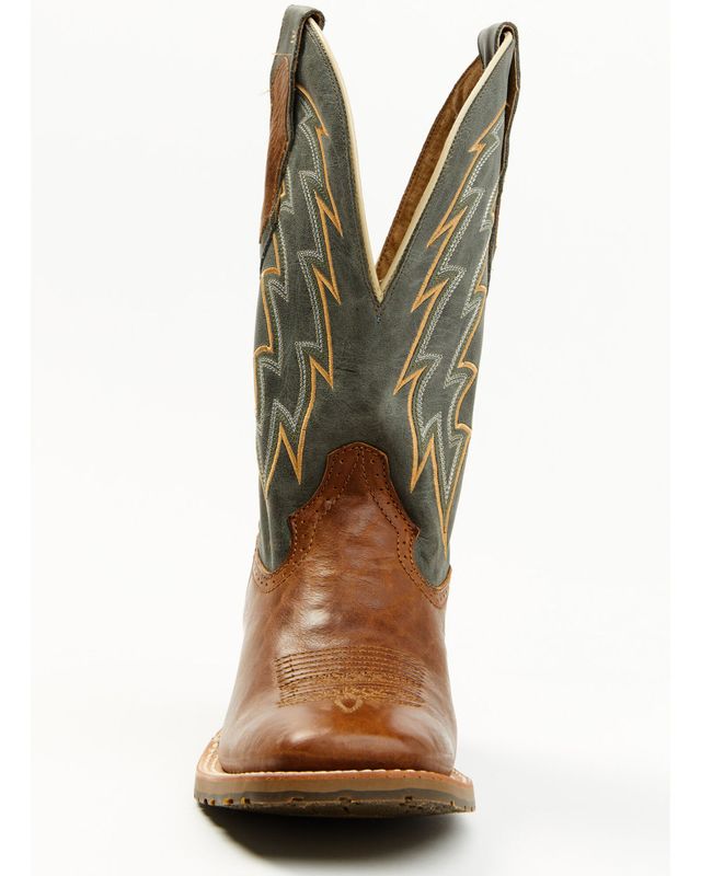 double h men's shadow waterproof roper boots broad square toe