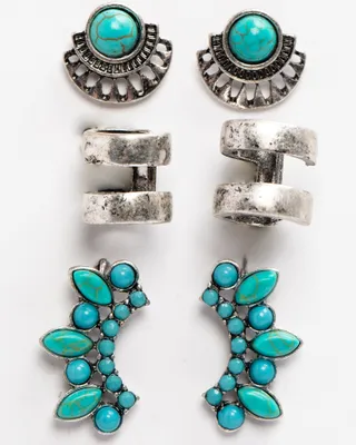 Idyllwind Women's Tomboy Turquoise Earrings Set