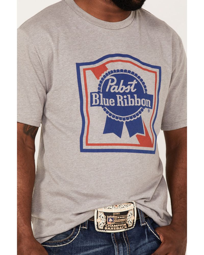 HOOey Men's Pabst Blue Ribbon Logo Graphic T-Shirt