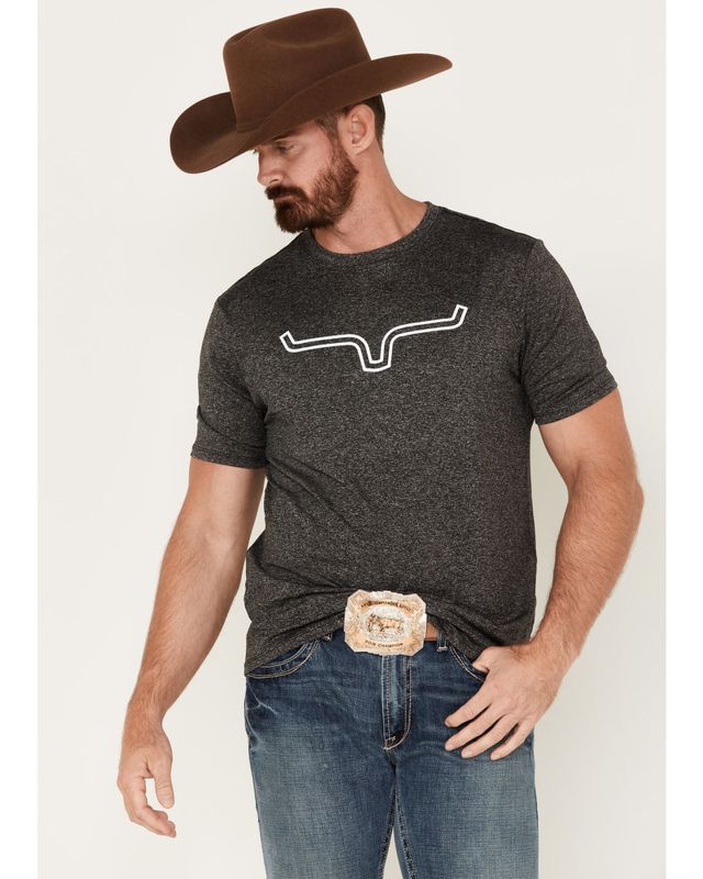 Kimes Ranch Men's Charcoal Replay Graphic T-Shirt