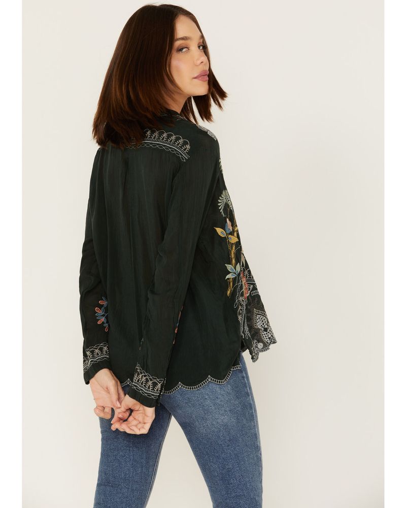 Johnny Was Women's Floral Embroidered Prue Blouse