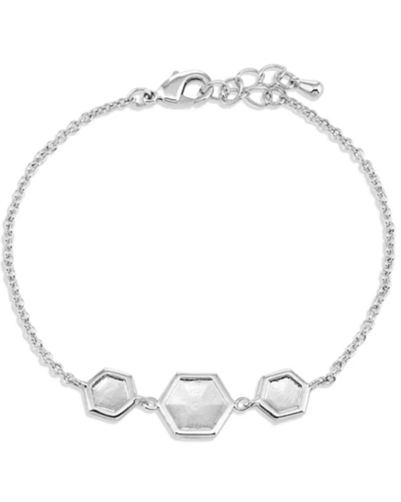 Montana Silversmiths Women's Charmed Chevron Silver Bracelet