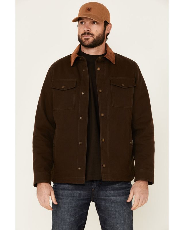 Product Name: Pendleton Men's Solid Quilted Canvas Snap-Front Shirt Jacket