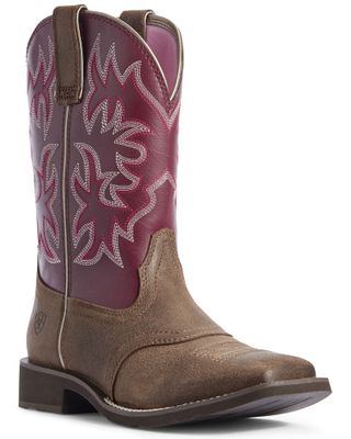 Ariat Women's Olena Western Performance Boots - Broad Square Toe