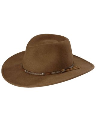 Stetson Men's Acorn Mountain Sky Crushable Wool Felt Hat