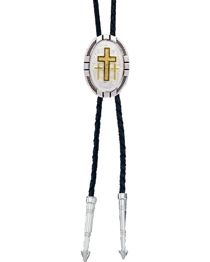 Montana Silversmiths New Traditions Four Directions Cross Bolo Tie