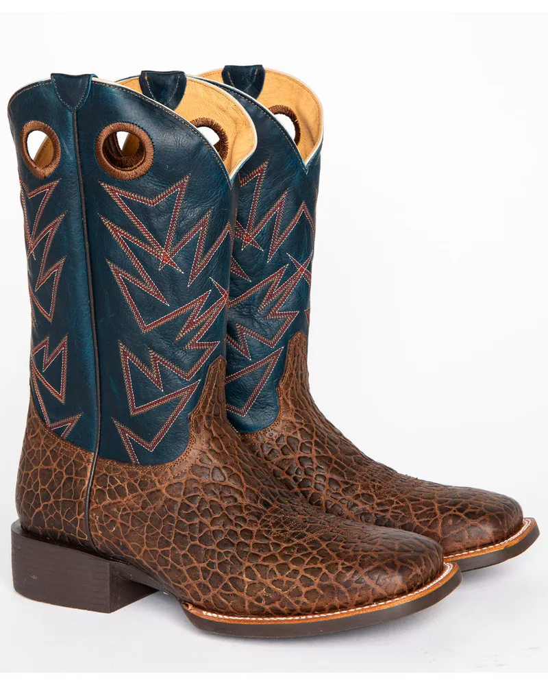 Handtooled Aztec calendar boots  Boots, Western boots, Mens belts