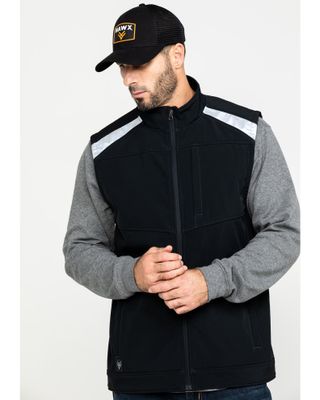Hawx Men's Reflective Softshell Moto Work Vest