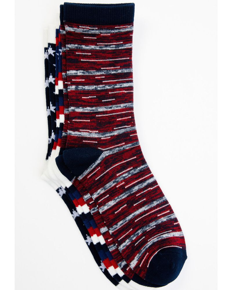 Shyanne Women's Stars & Stripes Crew Socks - 3-Pack