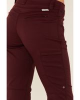 Wrangler Women's Maroon Slim Fit Utility Pants