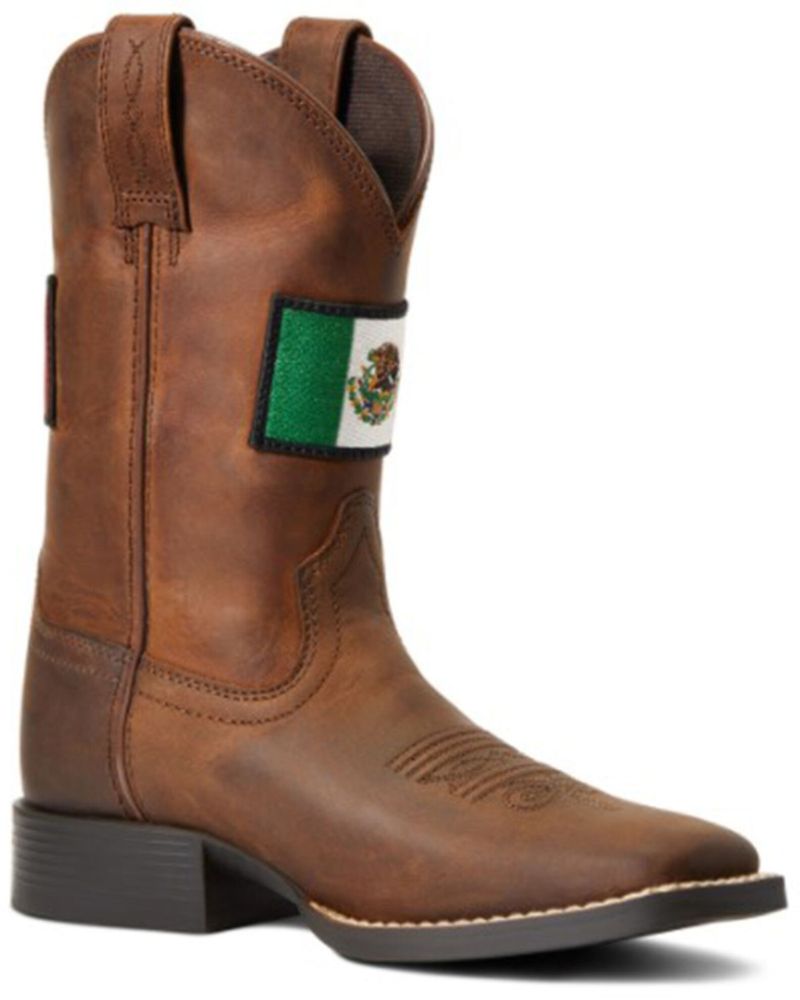 Ariat Boys' Boot Barn Exclusive Orguillo Mexicano II Distressed Western -  Broad Square Toe