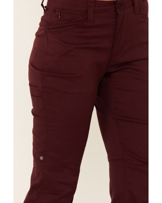Wrangler Women's Maroon Slim Fit Utility Pants