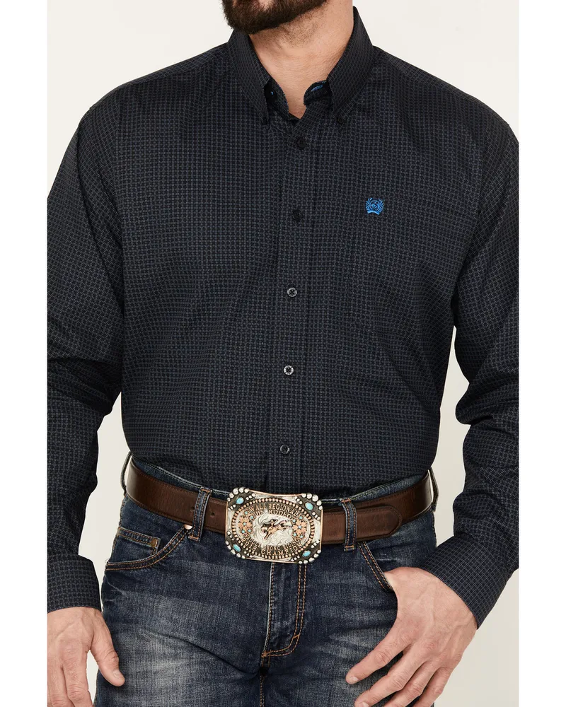 Cinch Men's Geo Print Long Sleeve Button Down Western Shirt