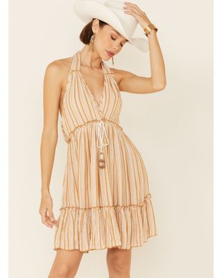 Band of the Free Women's Striped Open Back Dress