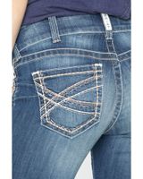 Ariat Women's R.E.A.L Mid Rise Entwined Bootcut Jeans
