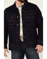 Blue Ranchwear Men's Rinse Button-Down Dark Indigo Denim Trucker Jacket