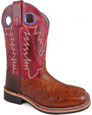 Smoky Mountain Boys' Cheyenne Crackle Boots - Broad Square Toe
