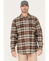 Hawx Men's Plaid Button-Down Flannel Work Shirt