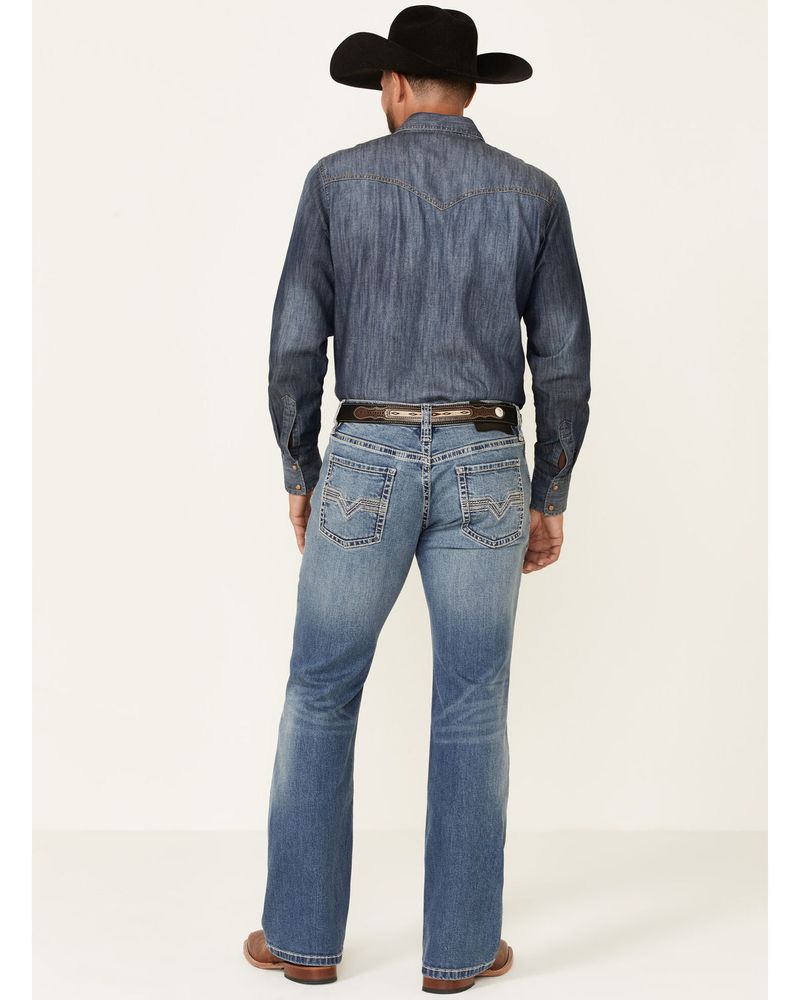Rock & Roll Denim Men's Med Vintage Pistol Stretch Regular Bootcut Jeans