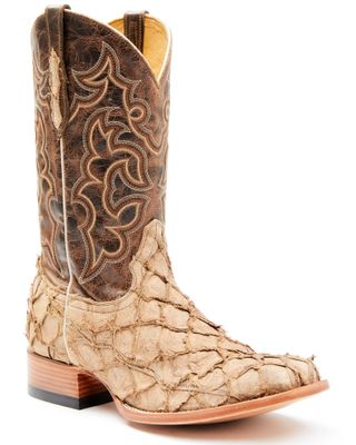 Cody James Men's Exotic Pirarucu Western Boots - Broad Square Toe