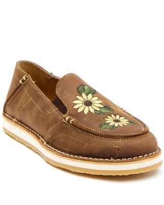 RANK 45® Women's Sunflower Slip-On Shoes - Moc Toe