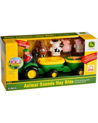 John Deere Animal Sounds Hay Ride Toy Set