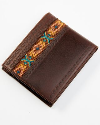 Cody James Men's Southwestern Cross Stitch Bifold Wallet