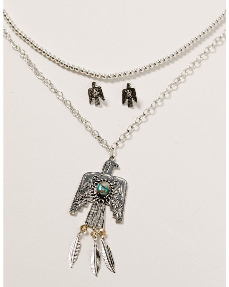 Shyanne Women's Mystic Summer Thunderbird Fringe Jewelry Set